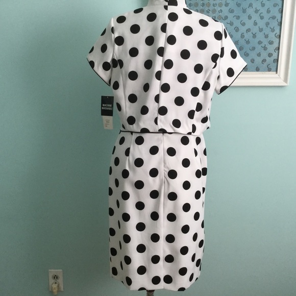 Studio 1 - Black & White Polka Dot Dress - SOLD - Picture 3 of 11